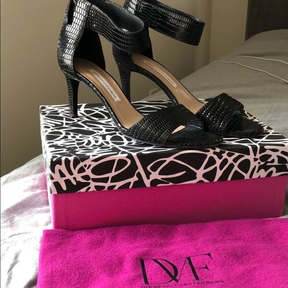 Diane Von Furstenberg Shoes Dvfblackheels Poshmark